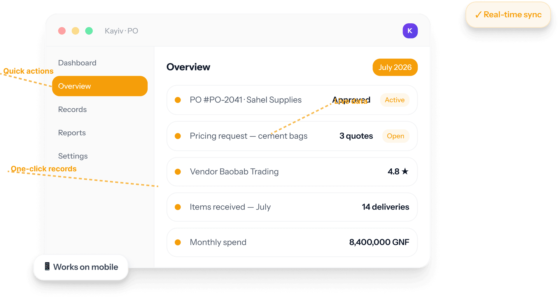 Purchases Management